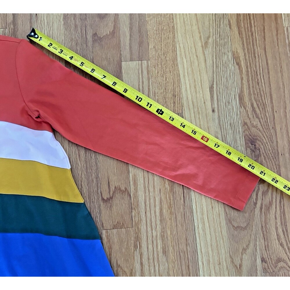 Hanna Andersson Girls Dress Romper Size 12/150 cm Rainbow Striped Long Sleeve - Picture 5 of 10
